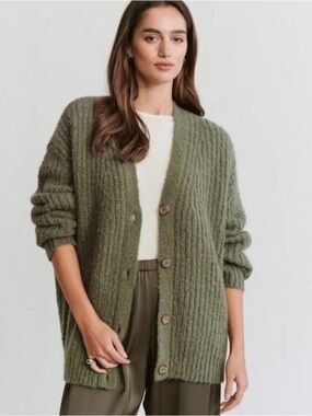 Jenni Kayne Cocoon Cardigan in Olive